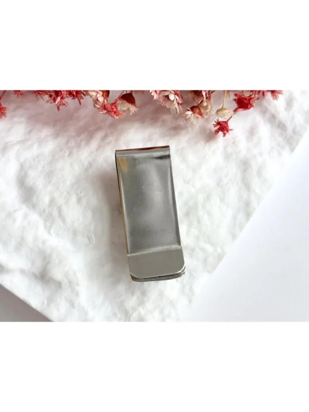 Navajo Inspired Abstract Southwest Made Vintage Stainless Steel Money Clip